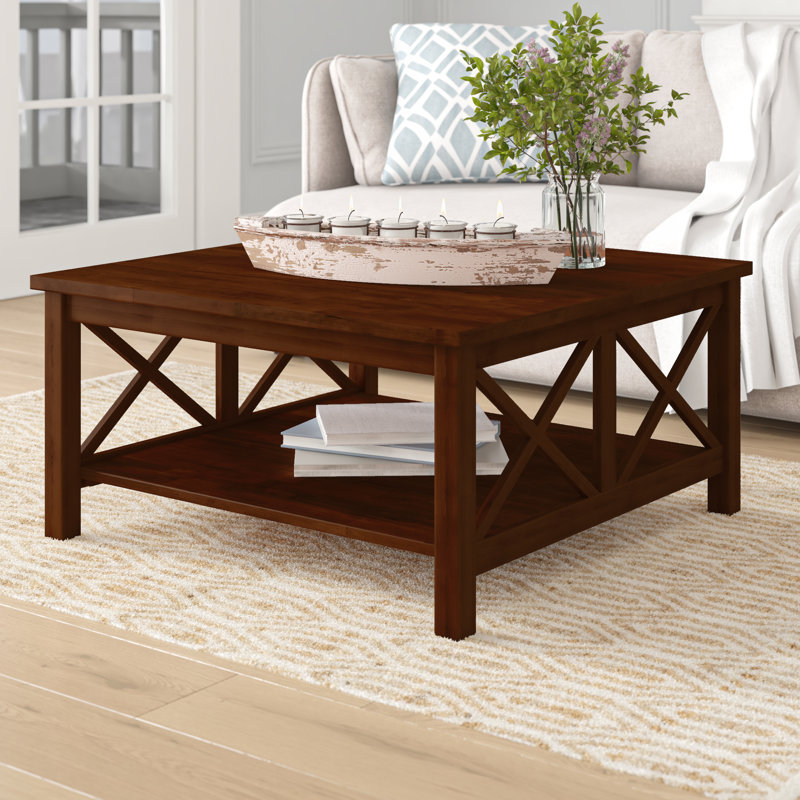 Wayfair solid wood coffee table discount